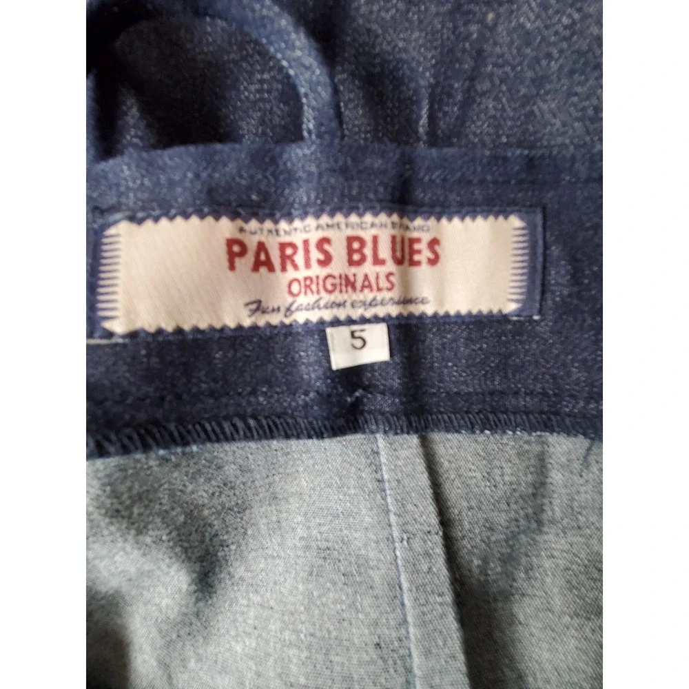 Vintage Paris‎ Blues Size 5 Denim Spaghetti Strap Short Dress Y2K 90's Babydoll